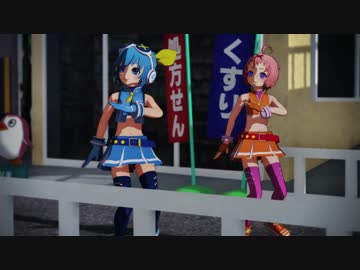 【MMD】ダンスロボットダンス　24fps　天羽ソラ&amp;かりんX