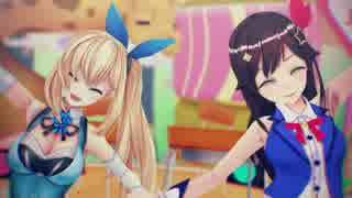 【MMD】ミライアカリとときのそらでビバハピ【1080p 60fps】