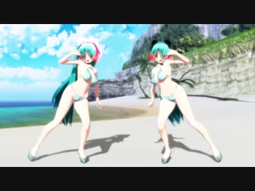 【MMD】らぶ式ミクKKCで「真夏のレターレインボー」
