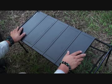 FLYFLYGO アウトドアテーブル　ブラックーＬレビュー