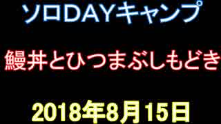 ソロＤＡＹキャンプ　鰻丼とひつまぶしもどき