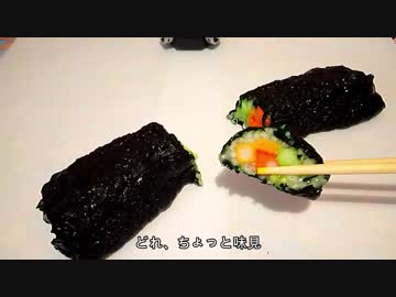 【ASMR】巻き寿司風スライム【音フェチ】