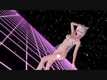 【MMD】PINK CAT【Haku】
