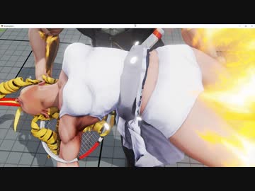かりんテニスさくら競泳水着をパワーボムリョナSTREETFIGHTER V ARCADE EDITION