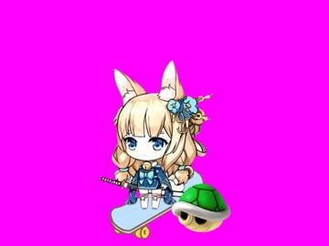 レースに参加する新月ちゃんPB.shingetsu