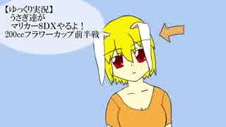 【ゆっくり実況】うさぎ達がマリカー８ＤＸやるよ！200ccフラワーカップ前半戦