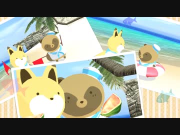 【MMD】タヌキとキツネでウミユリ海底譚