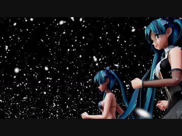 【Ray-mmd】めんぼう式 初音ミク ver1.6 ×２で好き雪本気マジック