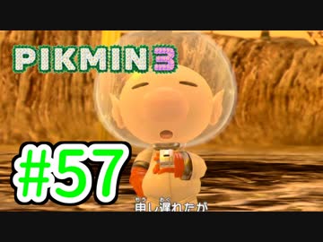 【実況】お前ら、俺が生きるために死んでくれ！part57【ピクミン３】