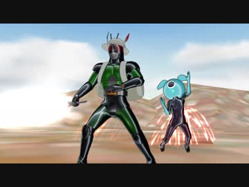 【MMD杯ZERO参加動画】太陽のフレンズ！カバンライダーＢＬＡＣＫ RX！