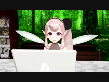 【MMD杯ZERO】エルフのえる、配信中に突然恐怖心に襲われる「お面が人の顔に見えた」