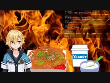 激辛焼きそばを食べた時の卯月コウと渋谷ハジメ