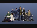【金カムMMD】WAVE、HYBRID、GLIDE踊ってもらった　杉・白・尾・谷・鯉・月・宇・勇【Lily三本立て】