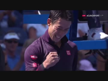 錦織圭 vs コールシュライバー 全米オープン2018 4回戦