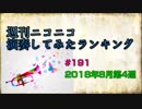 週刊ニコニコ演奏してみたランキング #191 2018年8月第4週