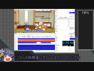 【動画制作RTA】これが三月精の午前六じ　４６：４８【ゆっくり】