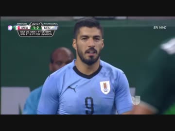 激闘 《親善試合》 メキシコ vs ウルグアイ （2018年9月8日）