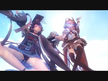 【MMD】ドラキュラちゃんとアレクサンドロスちゃんと秦始皇ちゃんで桃源恋歌 Low Angle Ver.
