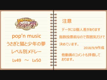 pop'n music Lv50～49　レベル別メドレー