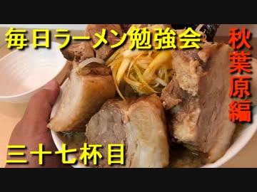 巨大な肉丼にしか見えない影武者の豚２枚まし【毎日ラーメン勉強会 三十七杯目】