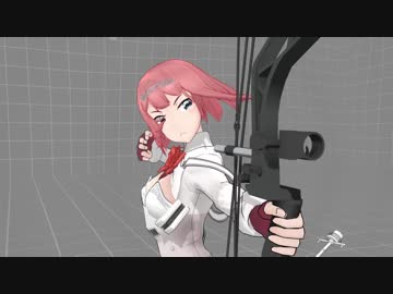 【MMD艦これ】Ark Royalがコンパウンドボウを引くだけ