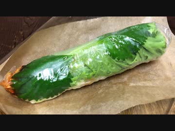 ３０ｃｍの生春巻き・牛パクチーまぜそば・豚汁定食(東大前の表参道生春巻倶楽部)