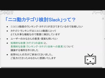ニコニコ動画カテゴリ検討Slackのふりかえり生放送