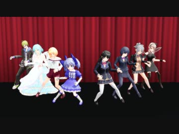 【MMD】にじさんじ一期生でシュガーソングとビターステップ(1080p)