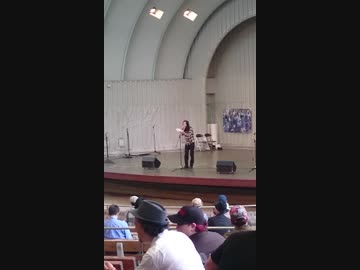 ルネ・シェヴィリコフスキ　晴れ舞台？　上野野外音楽堂　詩人　ホラー　ダンス　劇朗読