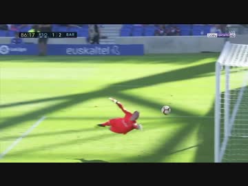 激闘 《18-19ラ・リーガ：第4節》 ソシエダ vs バルセロナ