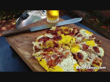 ベーコン＆エッグのブレックファーストピザ