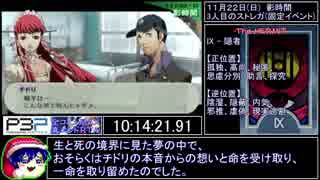 IX -【PSP】P3P RTA 全コミュMAX真エンド 13時間52分02秒 part10/15