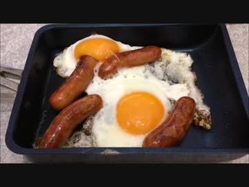 ソーセージエッグ作ってみた。【ストロングゼロ】