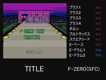 【バンブラP】タイトル画面の曲を耳コピしてみた【F-ZERO(SFC)】