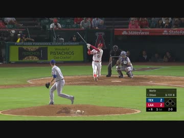 【ＭLB】大谷翔平、22号HRはフェンス最上段を直撃する決勝HR