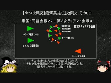 【ゆっくり解説】銀河英雄伝説解説　その８０ 「帝国・同盟会戦２７－第３次ティアマト会戦４」