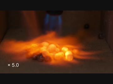 【失敗動画】ガラスビーズを融解させてみた【暇つぶし実験動画】- I tried melting glass beads -