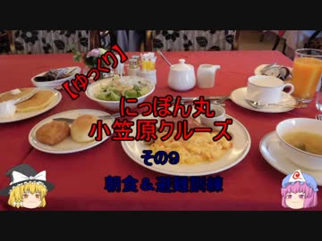 【ゆっくり】にっぽん丸 小笠原クルーズ その９朝食＆避難訓練