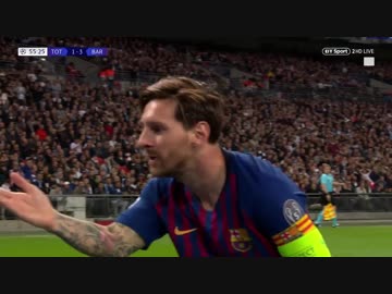 《18-19UEFA CL》 [GS第2節・B組] トッテナム vs バルセロナ
