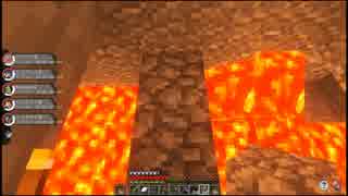 マイクラポケモンMODゲーム実況51:水探し&地下掘り。影Mod溶岩綺麗
