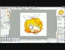 鏡音リンLINEスタンプ描いてみた／SAI