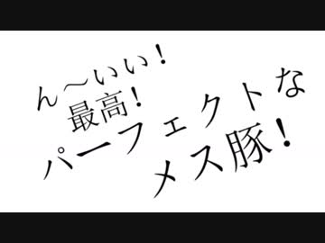 【身の程おしる】ん～いい！最高！パーフェクトなメス豚！【歌ってみた】