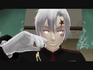【DグレMMD】花瓶に触れた【アレン,ラビ,神田】