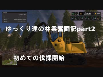 ゆっくり達の林業奮闘記part2　いよいよ伐採開始