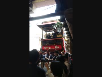 曳山の方向転換【大津祭り2018】