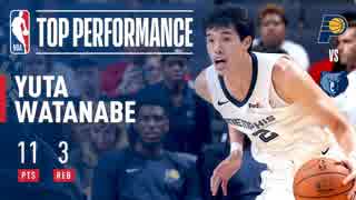 Yuta Watanabe has a Strong Performance for Memphis in Overtime Thriller! | 2018 NBA Preseason