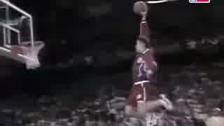 【NBA】1996　ブレント・バリー　フリースローラインからのダンク