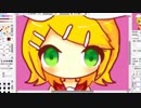 鏡音リンのLINEスタンプ描いてみた3／SAI