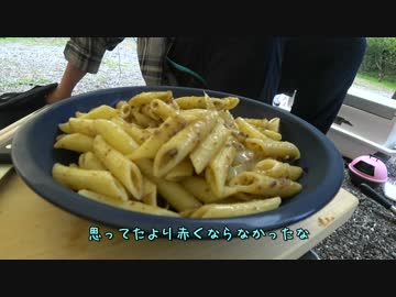 おっさんが行く素人ソロキャンプ　十津川その２　朝飯朝飯♪
