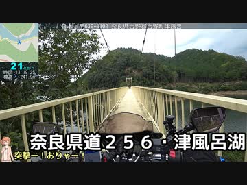 おバイク！津風呂ダム・津風呂湖＠秋（奈良県道２５６側）【GLADIUS】